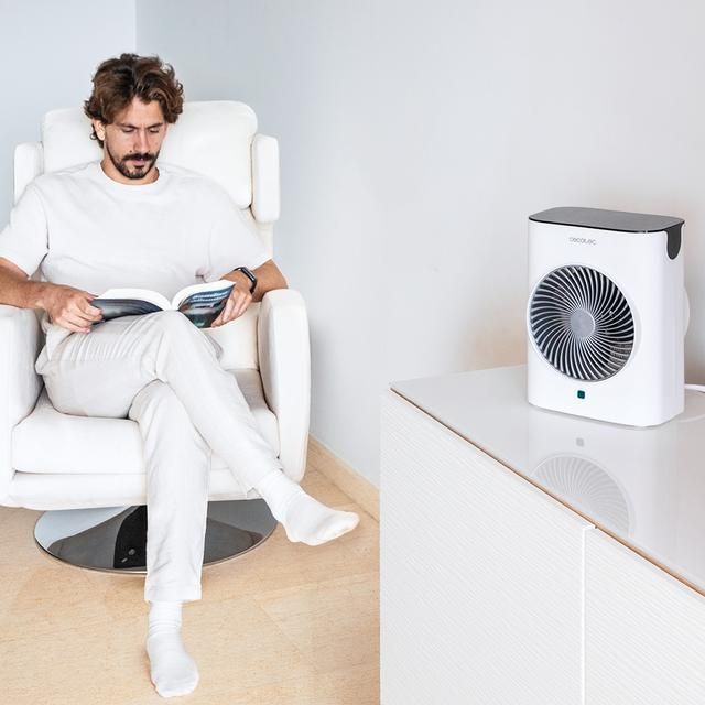 08260 - Termoventilador Cecotec ReadyWarm 2070 Max Force Smart, Blanco, 2000 W, 2 niveles de potencia y 3 modos de funcionamiento, con pantalla LED y mando a distancia. (08260)