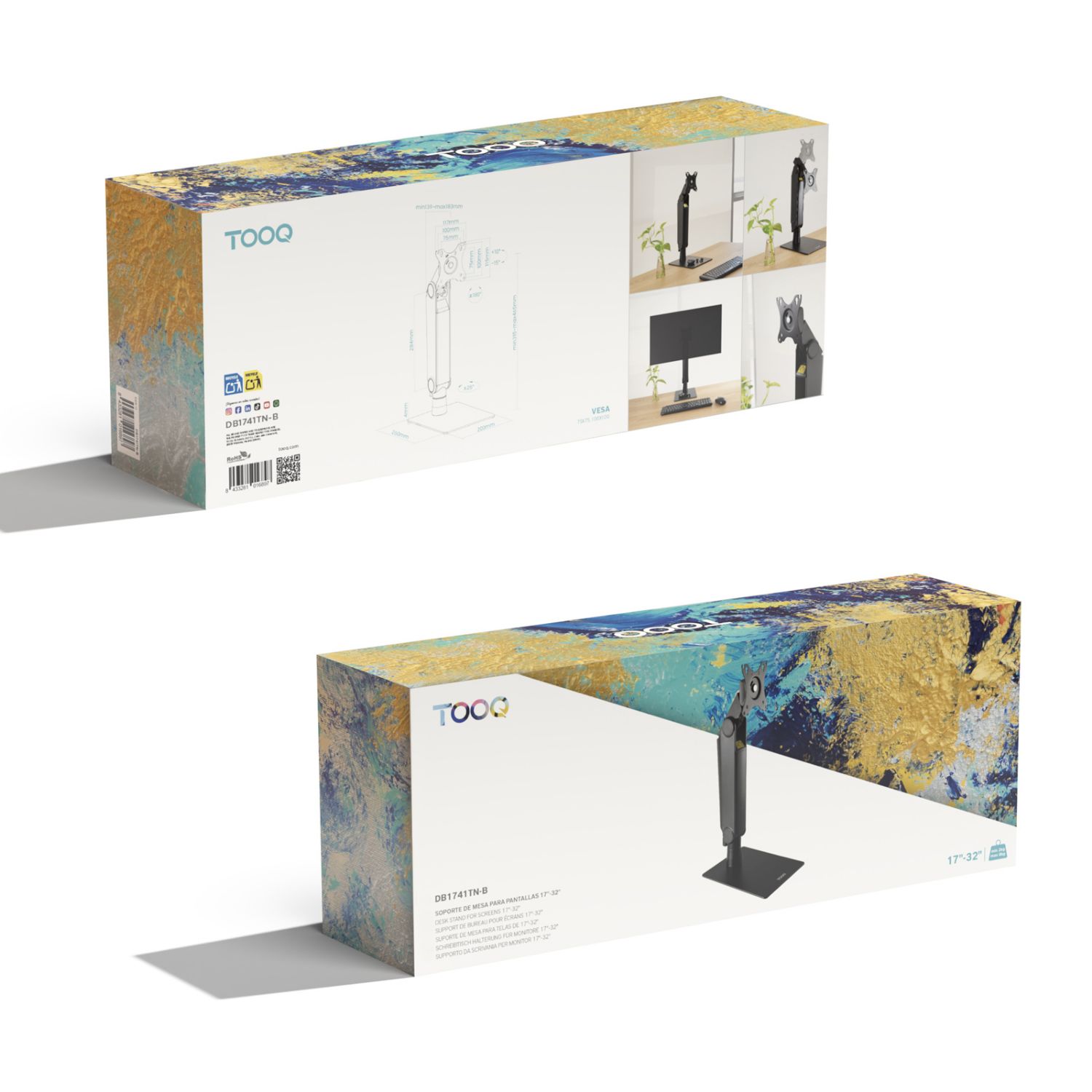 DB1741TN-B - Soporte de Sobremesa TooQ 17