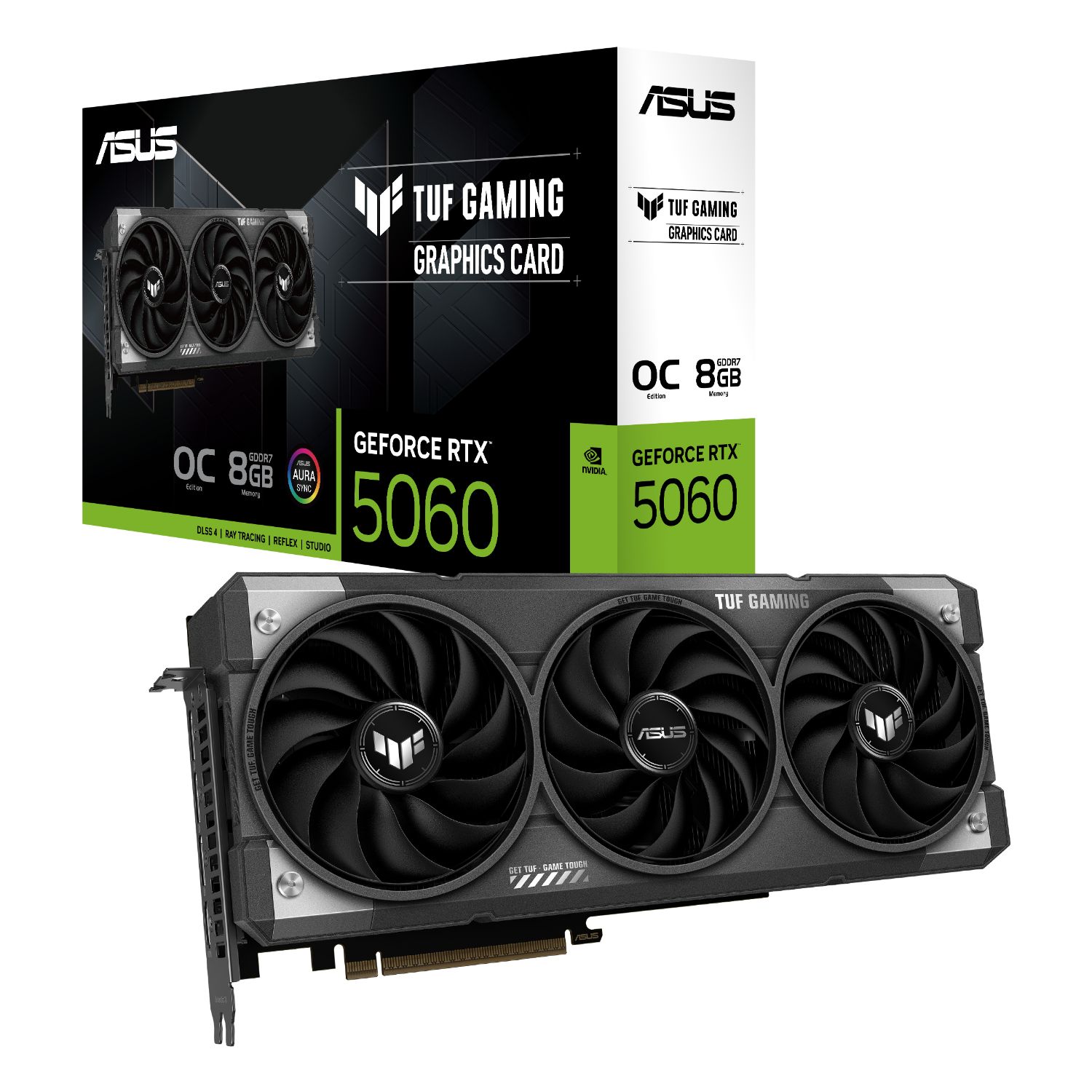 90YV0N00-M0NA00 - ASUS TUF-RTX5060-O8G-GAMING, NVIDIA GeForce RTX 5060, 8Gb DDR7, RGB.(90YV0N00-M0NA00)