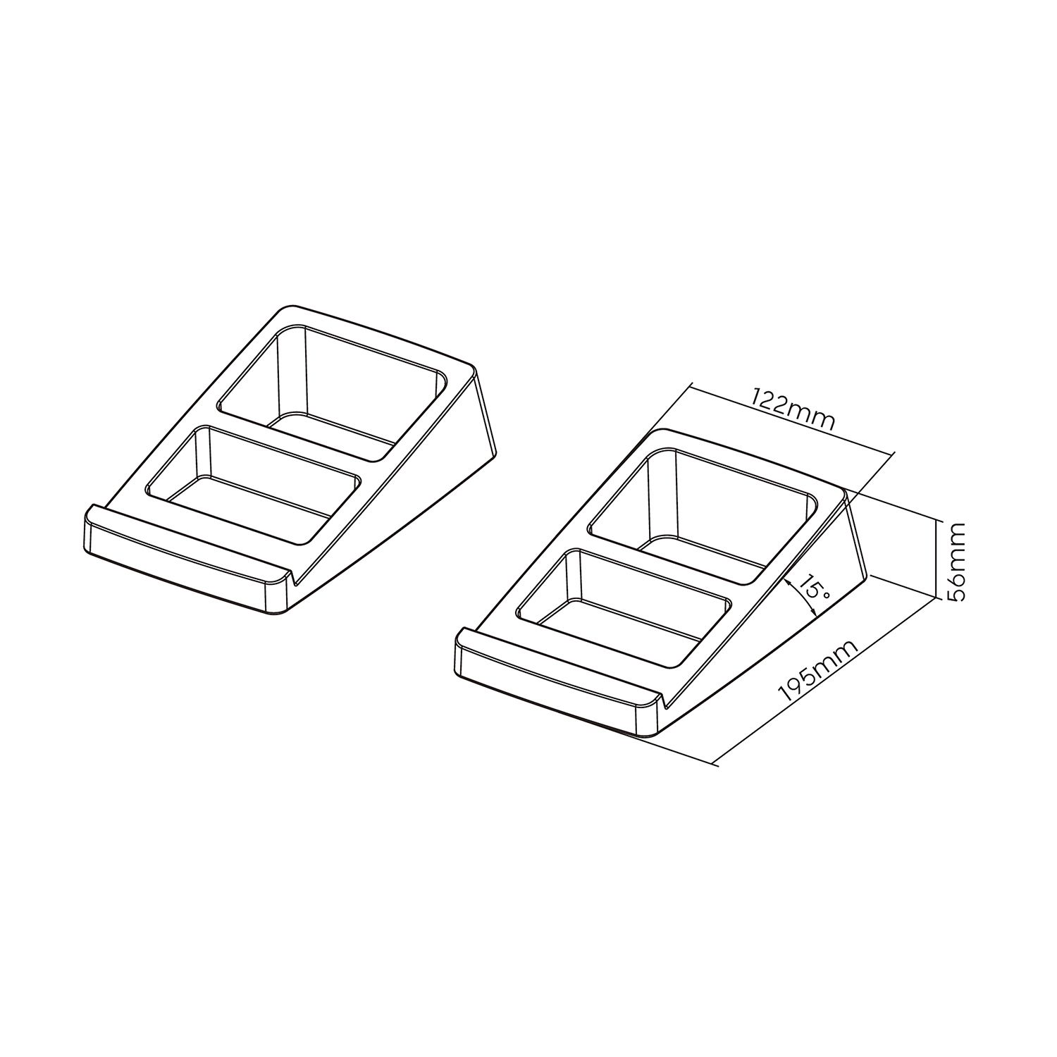 SPK07U-425 - Soporte de Sobremesa AISENS para 2 Altavoces Inclinable M�x. 10Kg Negro (SPK07U-425)
