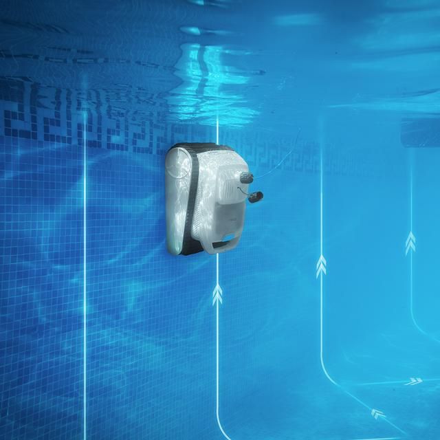 A01_EU01_113259 - Robot limpiapiscinas Cecotec Conga Pooldroid 10000 TotalClean AquaSkater, para fondos, paredes, l�nea de flotaci�n y superficie. 150 minutos de autonom�a. Filtro de alta eficiencia de 180 �m. Capacidad de 4 L. Boya para la limpieza. (A01_EU01_113259)