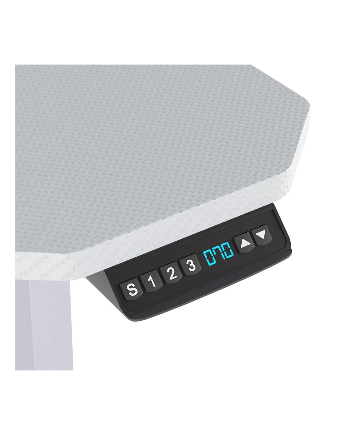 NS-DK-BELENOR-PROIV - Mesa Gaming NewSkill Belenor PRO Ivory 120x60cm Ajustable en altura 72-122cm con un mecanismo de elevaci�n, soporte para auriculares. (NS-DK-BELENOR-PROIV)