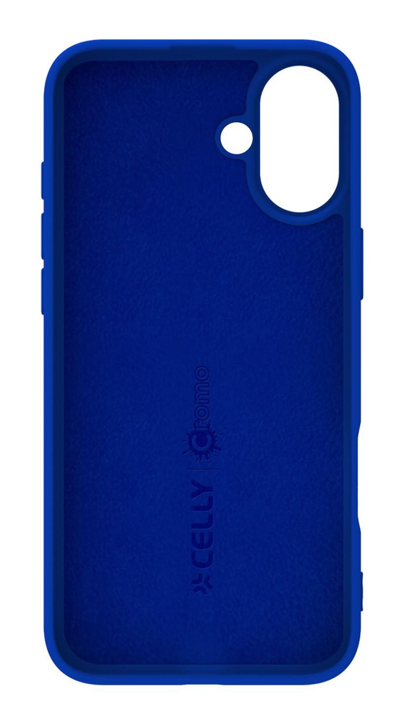 CROMO1080BL - Funda Celly Cromo iPhone 16 Plus Azul Soft Touch (CROMO1080BL)