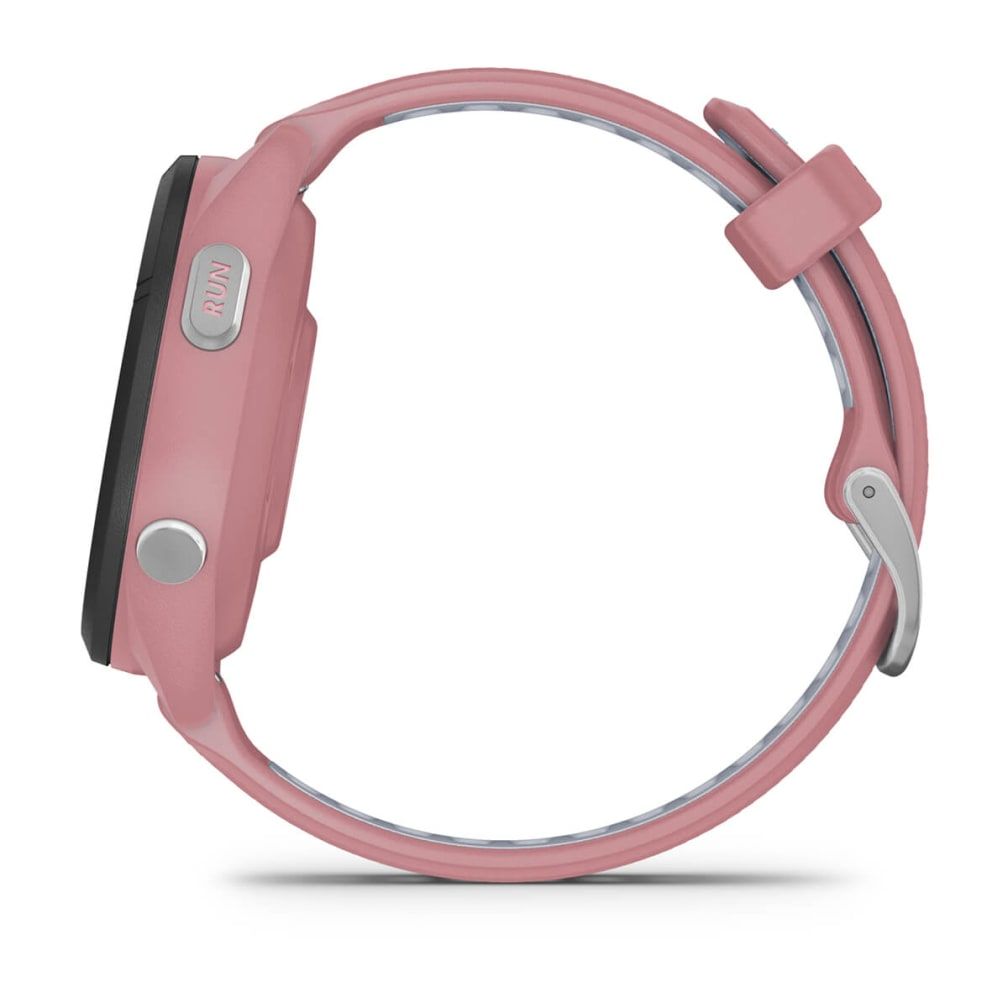 010-02810-15 - Smartwatch Garmin Forerunner 265S 42mm Bisel negro con carcasa en rosa y correa de silicona en rosa/gris. (010-02810-15)