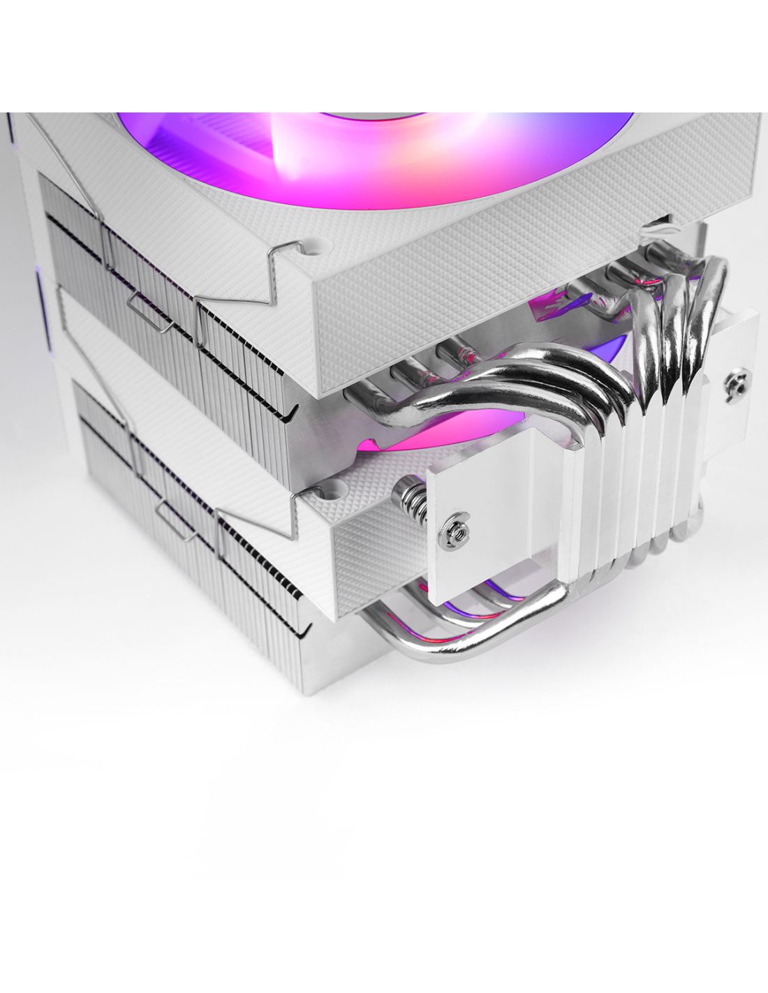 MCPUX26W - Ventilador CPU Mars Gaming ARGB 350w 2x120mm Blanco (MCPUX26W)