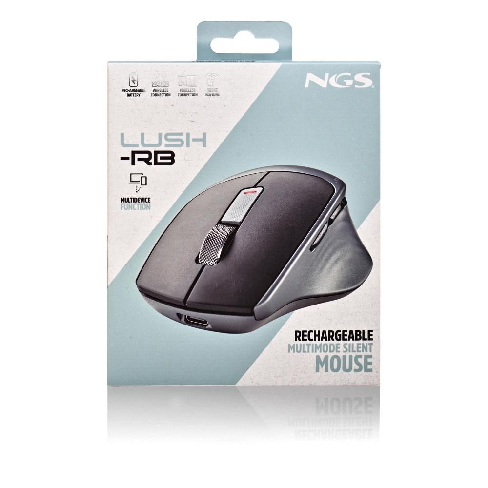LUSH-RB - Rat�n NGS Wireless 1600dpi Multimodo, Grafito. (LUSH-RB)