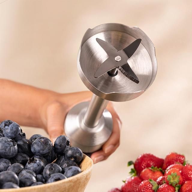 03945 - Batidora Cecotec Power RetroGreen 1200MAX, con 1200 W de potencia m�xima, cuchilla de 4 hojas con recubrimiento de titanio negro y velocidad ajustable. (03945)