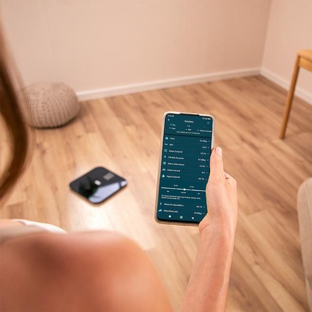 A01_EU01_116269 - B�scula Cecotec Surface Precision HealthySmart, de Ba�o Inteligente con App, Bluetooth y 25 Par�metros, 28x28 cm, pantalla LCD, 180 kg M�x.(A01_EU01_116269)