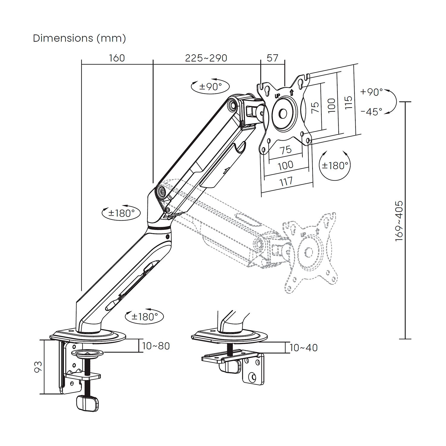 DT32TSR-435 - Soporte de Mesa AISENS 17