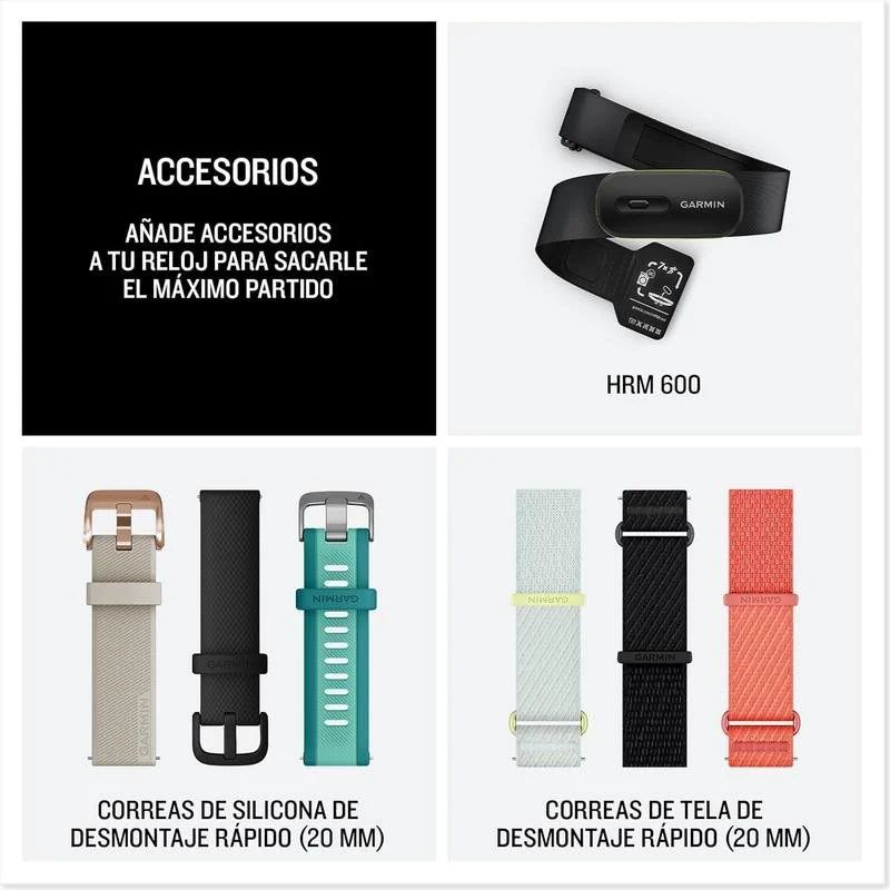 010-04307-02 - Smartwatch Garmin Forerunner 70 AMOLED Color T�ctil 1.2? 30.4mm 512Mb Bluetooth GPS Cuerpo Amarillo Correa Silicona Amarilla (010-04307-02)