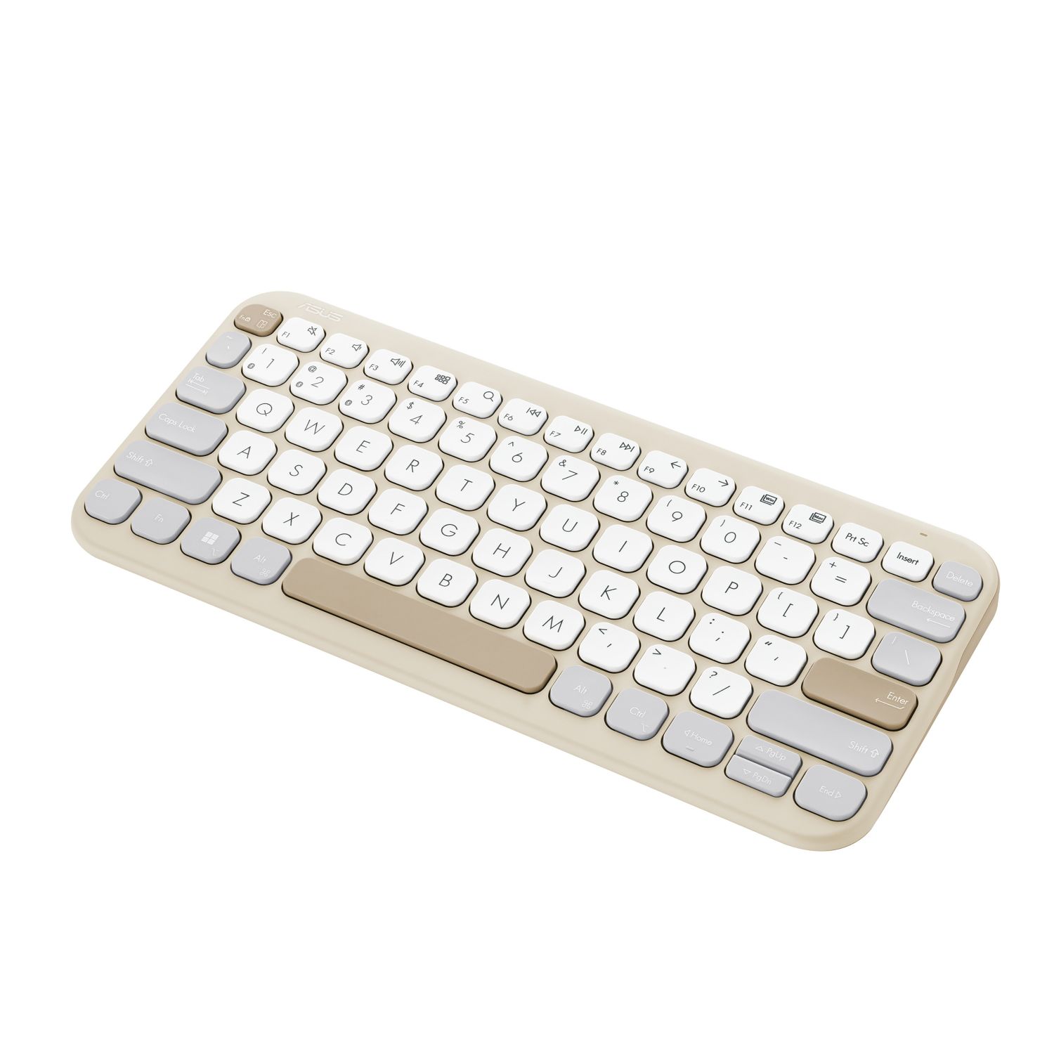 90XB0880-BKB210 - Teclado Asus Marshmallow KW100 Wireless Beige (90XB0880-BKB210)