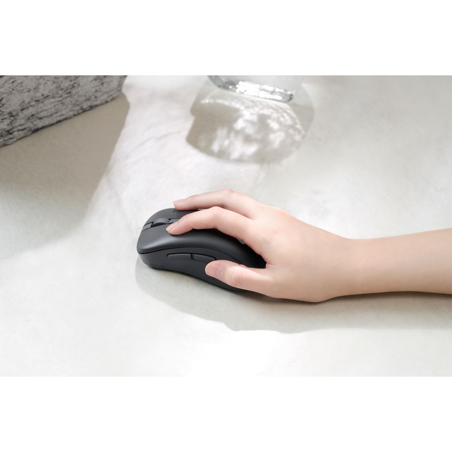 90XB0900-BMU000 - Rat�n Asus MD102 Inal�mbrico Bluetooth, �ptico, Negro (90XB0900-BMU000)