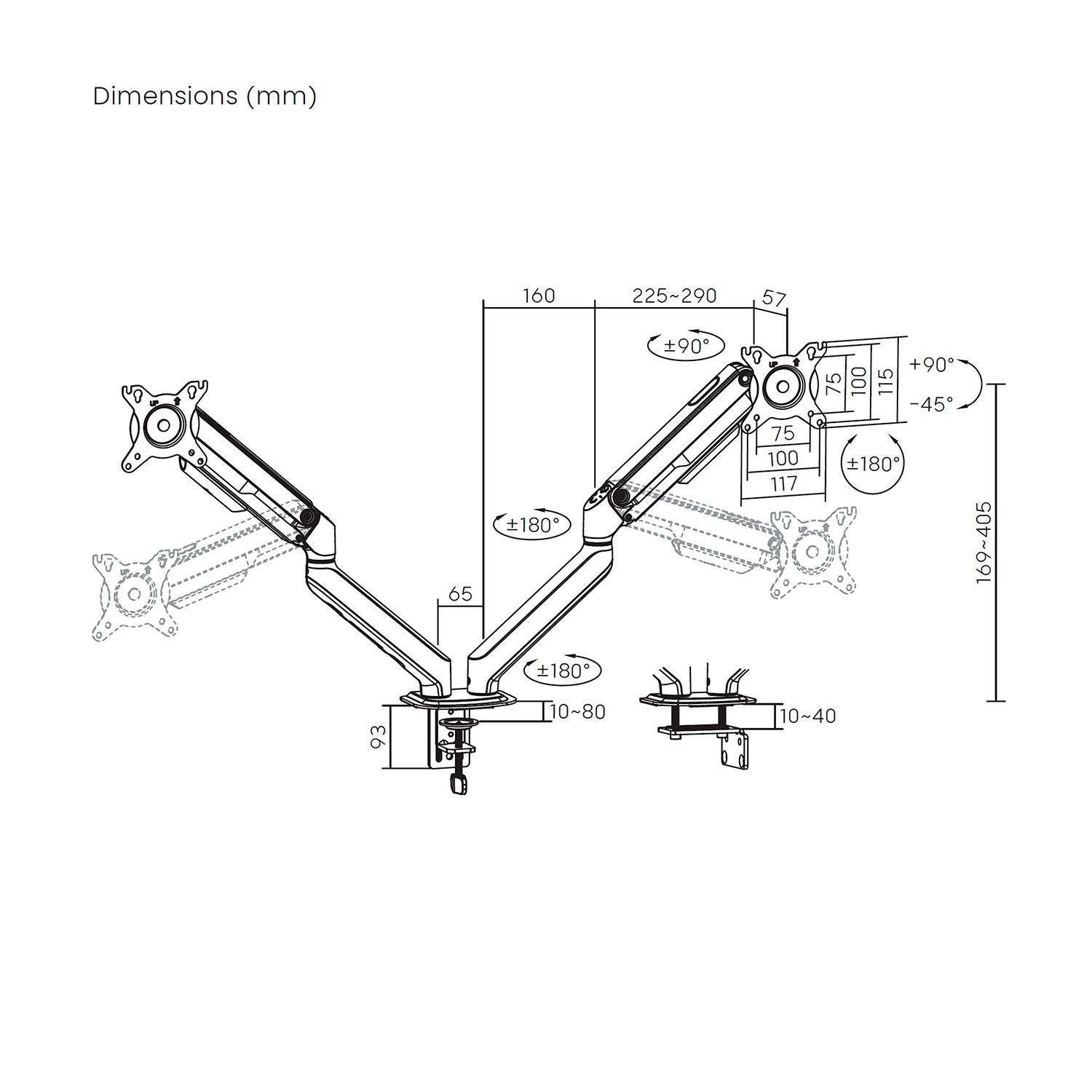 DT32TSR-451 - Soporte de Mesa AISENS para Monitor 17