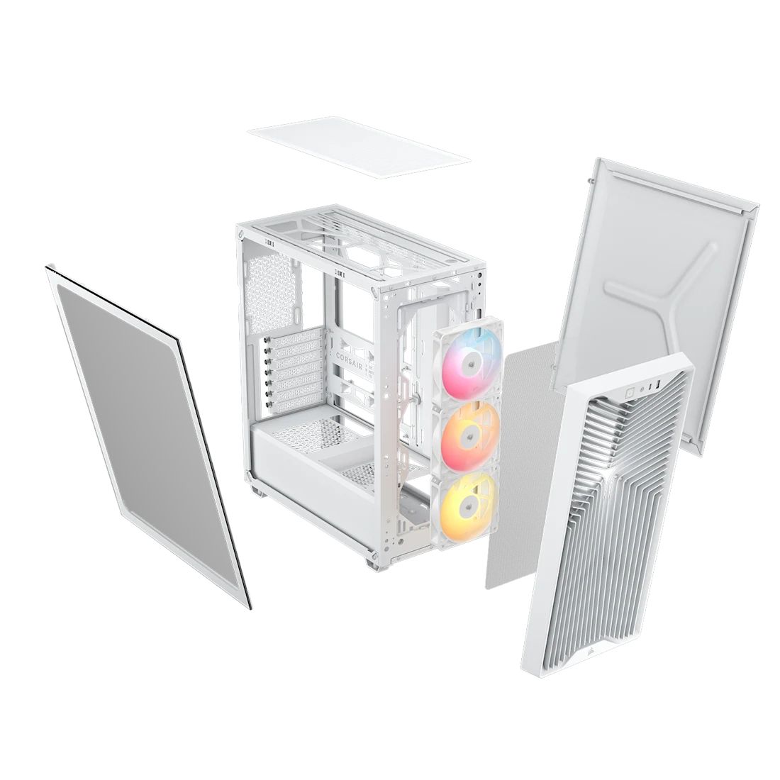 CC-9011345-WW - Caja Corsair 3200D RS ARGB Panel Lateral de Cristal Templado 1xUSB 2.0 1xUSB-C 3.2 ATX Mini-ATX mATX Blanca (CC-9011345-WW)