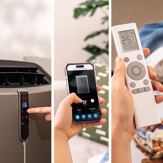 A01_EU01_123449 - A.C. port�til Cecotec ForceClima 14800 Nux Heating, de 14000 BTU con bomba de calor y control por Wi-Fi. Incluye mando a distancia. (A01_EU01_123449)