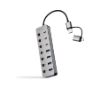 Foto de HUB Nanocable USB-A/C a USB-A/C Plata (10.16.4510)
