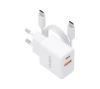 Foto de Cargador AISENS GaN 20W 1xUSB-C 1xUSB-A Cable 1m Blanco