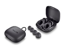 NOONBLACK - Tapones de o�do NGS Intraurales Silicona Reutilizables Estuche de Viaje Negros (NOONBLACK)