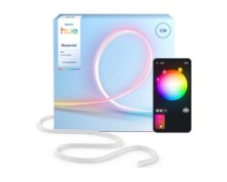 929004295101 - Tira Philips Hue Essential Flex Light Strip 5m, Tecnolog�a RGBIC, Ajuste un degradado de colores, incluidos llamativos efectos de luz ne�n para crear un ambiente a�n m�s vibrante. Control por aplicaci�n y con la voz. (929004295101)
