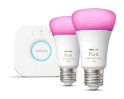 929002468810 - Philips Hue White & Color Ambiance. Bombilla LED inteligente con iluminaci�n RGB+W (blanco y colores), regulable y controlable desde la app Philips Hue.Crea ambientes personalizados, programar horarios y ajustar brillo, tono y escenas.(929002468810)