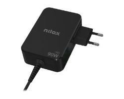 NXBGAN90W - Cargador NILOX GaN 90W PD 3.0 PPS 1xUSB-C 1.8m Negro (NXBGAN90W)