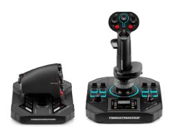2960945 - Joystick y acelerador Thrustmaster Sol-R 4 HOTAS para PC. 21 botones en el joystick, dos gatillos y mini-stick. Acelerador ajustable de 80 mm, resistencia personalizable. (2960945)