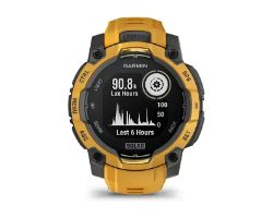 010-02934-02 - Smartwatch Garmin Instinct 3 Solar Digital T�ctil Color 1.2? 45mm LED Micr�fono/Altavoces Integrados Multideporte WiFi Bluetooth GPS ANT+ Cuerpo Amarillo/Gris Correa Amarilla (010-02934-02)