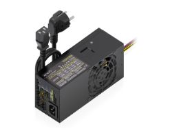ASPC-500TFX-PSEBK - Fuente AISENS TFX 500W 8cm 20+4 pin ATX Cable OEM Negra (ASPC-500TFX-PSEBK)