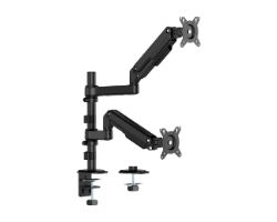 DT32TSR-453 - Soporte de Mesa AISENS ECO 17?-32? 2 Brazos 3 Pivotes Inclinable/Giratorio/Rotatorio Negro (DT32TSR-453)