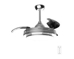 A01_EU01_108201 - Ventilador de Techo CECOTEC EnergySilence Aero 4300 lnvisible Double Metal Motor DC 35W Luz LED 3 Aspas Retr�ctiles 6 Velocidades Temporizador 8h Mando a Distancia (A01_EU01_108201)