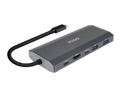 TQE-2241G - Docking Station TooQ SSD M.2 NVMe SATA PCIe 2xUSB-A 3.0 1xUSB-C 1xHDMI 2.0 4K/60Hz 1xUSB-C PD 100W Gris (TQE-2241G)