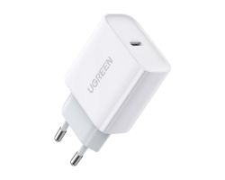 60450 - Cargador de Pared Ugreen PD 3.0/QC 4+ 20W 1xUSB-C Blanco (60450)
