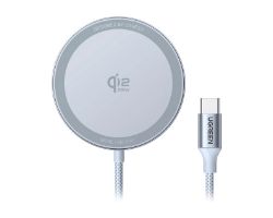 55959 - Cargador Ugreen MagFlow Inal�mbrico 25W para Smartphone Gris (55959)