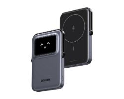 35605B - PowerBank Ugreen 5000mAh 20W Pantalla TFT Inal�mbrico USB-C Negro (35605B)