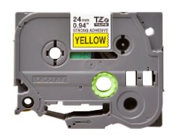 TZe-S651 - Cinta Laminada Brother 24mm 8m Negro sobre Amarillo (TZe-S651)
