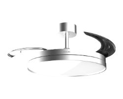 A01_EU01_124550 - Luz LED 3 Aspas Retr�ctiles 6 Velocidades Temporizador 6 horas Funci�n Invierno/Verano Mando a Distancia Acero (A01_EU01_124550)