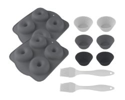 A01_EU01_101752 - Pack de Accesorios CECOTEC Cecofry SweetBake Moldes de Silicona para Magdalenas Pinceles de Silicona Compatible con Freidoras de Aire (A01_EU01_101752)