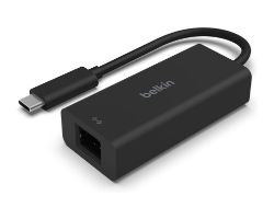INC012BTBK - Adaptador BELKIN USB-C/M a RJ45/H Ethernet 2.5 GbE Cable 90mm Negro (INC012BTBK)