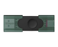 DTDEG2/128GB - Pendrive Kingston DataTraveler Duo G2 128Gb USB-A/USB-C 3.1 Tapa Negro/Verde (DTDEG2/128GB)