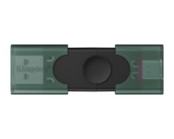 DTDEG2/256GB - Pendrive Kingston DataTraveler Duo G2 256Gb USB-A/USB-C 3.1 Tapa Negro/Verde (DTDEG2/256GB)