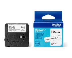 Btag-231 - Cinta Brother 12mm 4m Negro sobre Blanco (Btag-231)