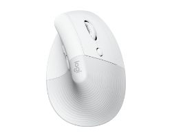 910-006496 - Rat�n Vertical Logitech Lift Ergon�mico �ptico Silencioso RF Wireless Bluetooth 4000dpi 4 Botones Blanco (910-006496)