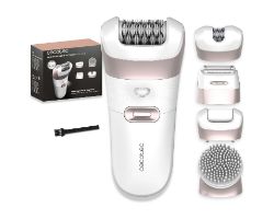 A01_EU01_116307 - Cecotec SkinCare Depil-Action 6000 4in1. Sistema de depilaci�n corporal multifunci�n con 4 cabezales intercambiables Uso en seco y mojado Wet & Dry Bater�a recargable de alta autonom�a dise�o ergon�mico y compacto(A01_EU01_116307)