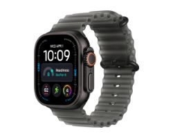 MJAY4QL/A - Smartwatch Apple Watch Ultra 4 OLED Retina Digital T�ctil Color 49mm 64Gb Multideporte Micr�fono/Altavoces Integrados NFC WiFi 4 Bluetooth 5.3 GPS 5G watchOS 27 Cuerpo Titanio Negro Correa Silicona Negra (MJAY4QL/A)