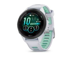 010-02810-14 - Smartwatch Garmin Forerunner 265s AMOLED Digital T�ctil Color 1.1? 42mm 8Gb WiFI Bluetooth GPS Cuerpo Negro/Blanco Correa Silicona Verde/Blanca (010-02810-14)