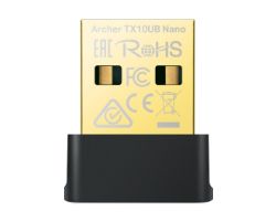 ARCHER TX10UB NANO - Adaptador TP-Link AX900 USB 2.0 WiFi 6 Dual Band Bluetooth 5.3 Negro (Archer TX10UB Nano)
