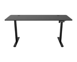 MGDERGOPRO160 - Mesa Mars Gaming 160x60x75cm El�ctrica Pasacables Gancho para Auriculares Negra (MGDERGOPRO160)