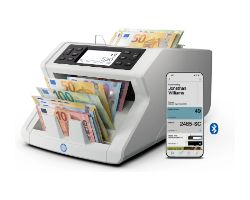 115-0752 - Contadora de billetes SAFESCAN 2485-SC, sistema de verificaci�n de 8 puntos, pantalla t�ctil a color de 3.5