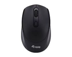 EQ245122 - Rat�n EQUIP �ptico Ergon�mico Ambidextro RF Wireless 1600dpi 4 Botones Negro (EQ245122)