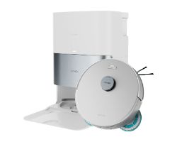 A01_EU01_136638 - Robot Aspirador Cecotec Conga Q200 y friegasuelos con mopas giratorias elevables. Mopa derecha extensible 55 mm. 25000 Pa y detecci�n avanzada de obst�culos. Limpieza en la base autom�tica con secado con aire caliente. (A01_EU01_136638)